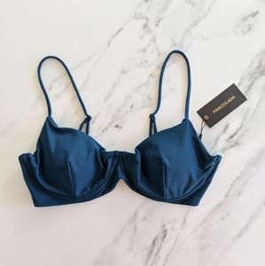 PinkColada Tropez Bikini Top In Midnight Teal